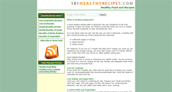 Desktop Screenshot of 101healthyrecipes.com